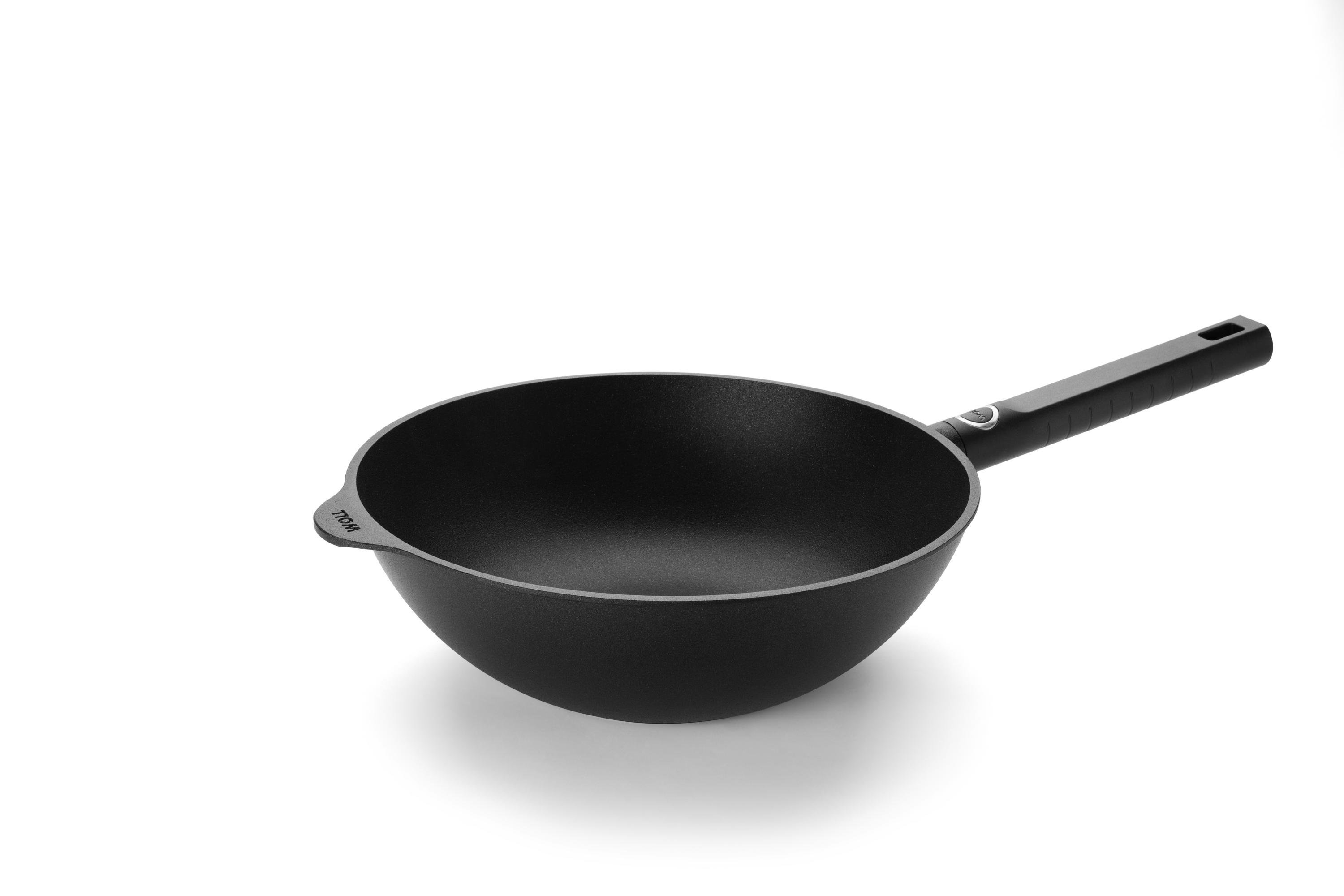 Logic XR Guss-Wok- und Rührpfanne | Stiel - Fest | Alle Herdarten inkl. Induktion | 28cm