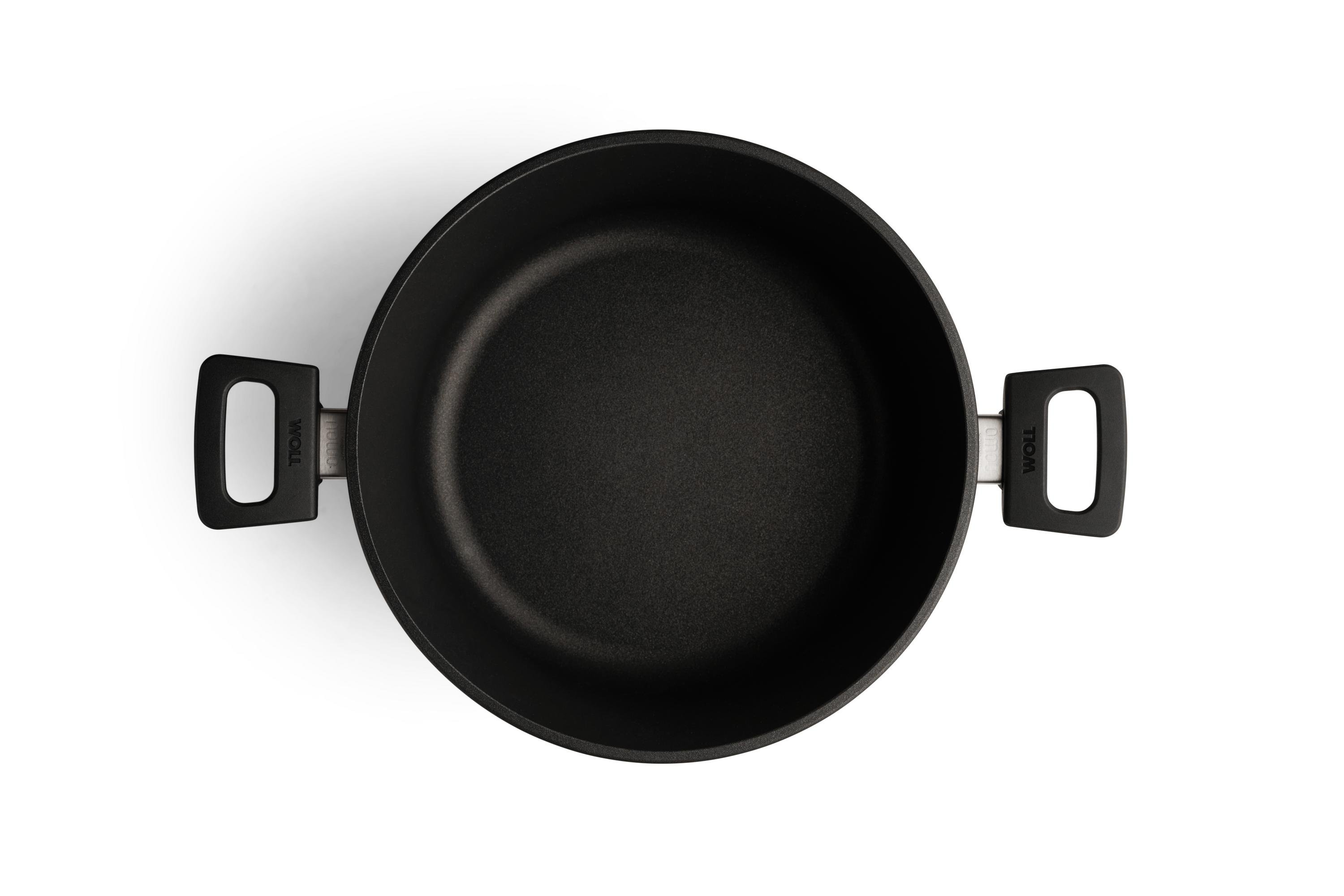 Nowo Titanium Gusstopf Draufsicht | 2 Seitengriffe | Ceran, Gas, Elektro, Halogen | 28cm