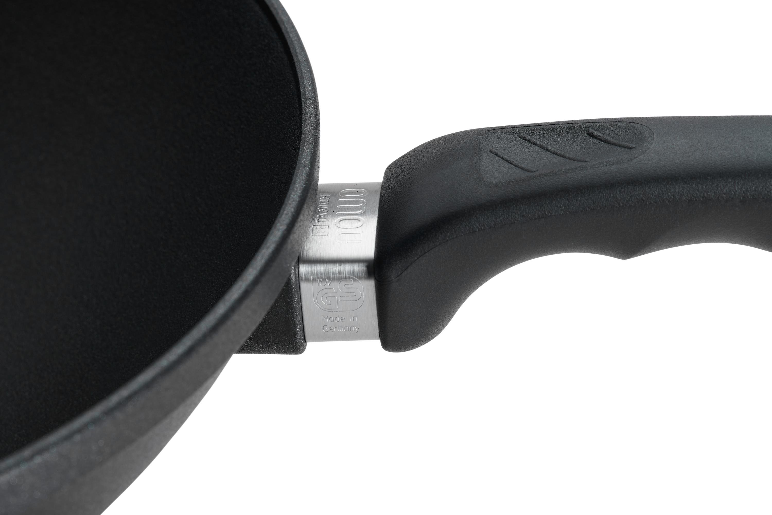 Nowo Titanium Guss-Wok Detailansicht | Alle Herdarten inkl. Induktion | 36cm