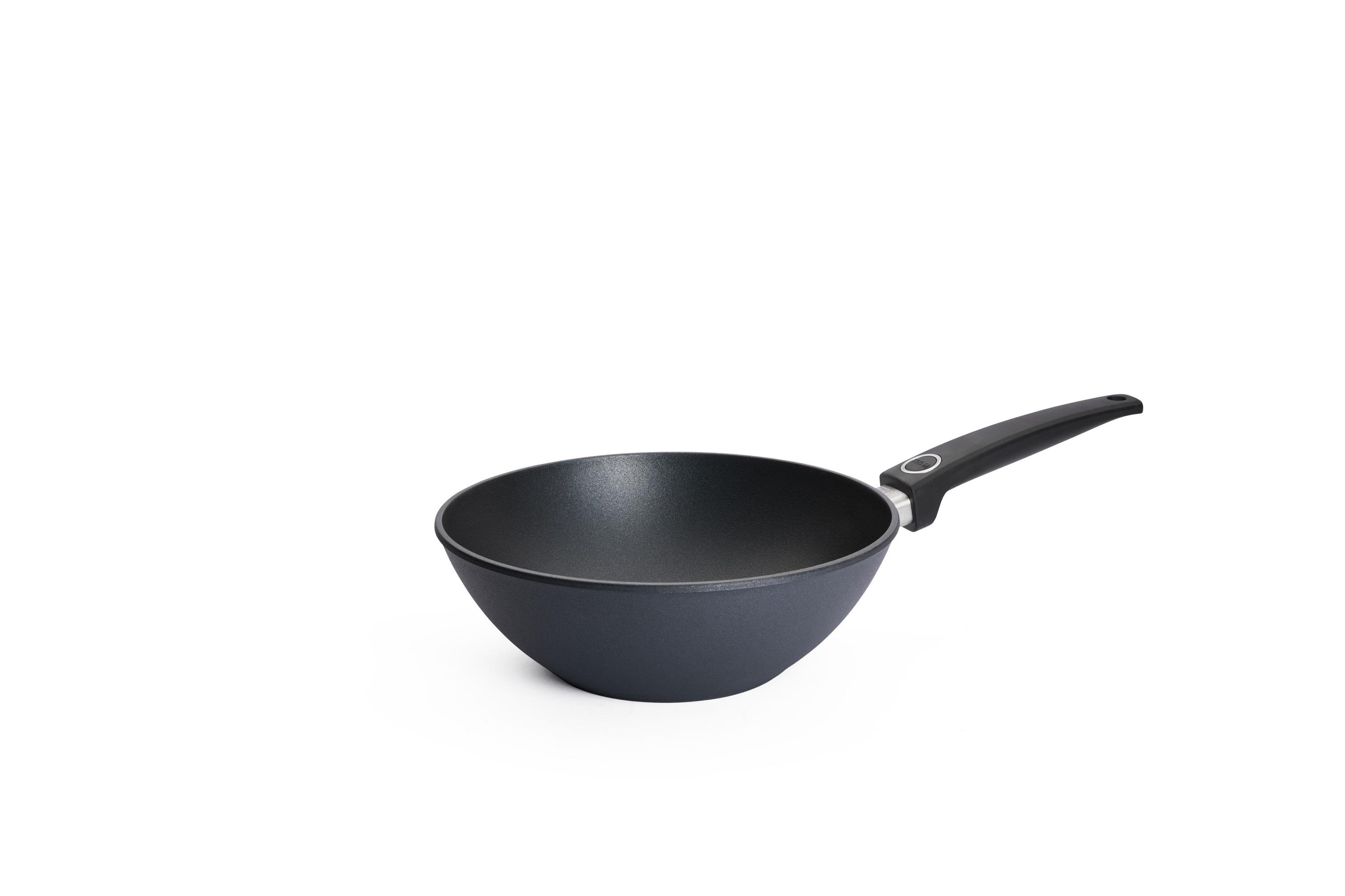 Diamond Lite Guss-Wok- und Rührpfanne | Stiel - Fest | Ceran, Gas, Elektro, Halogen | 26cm