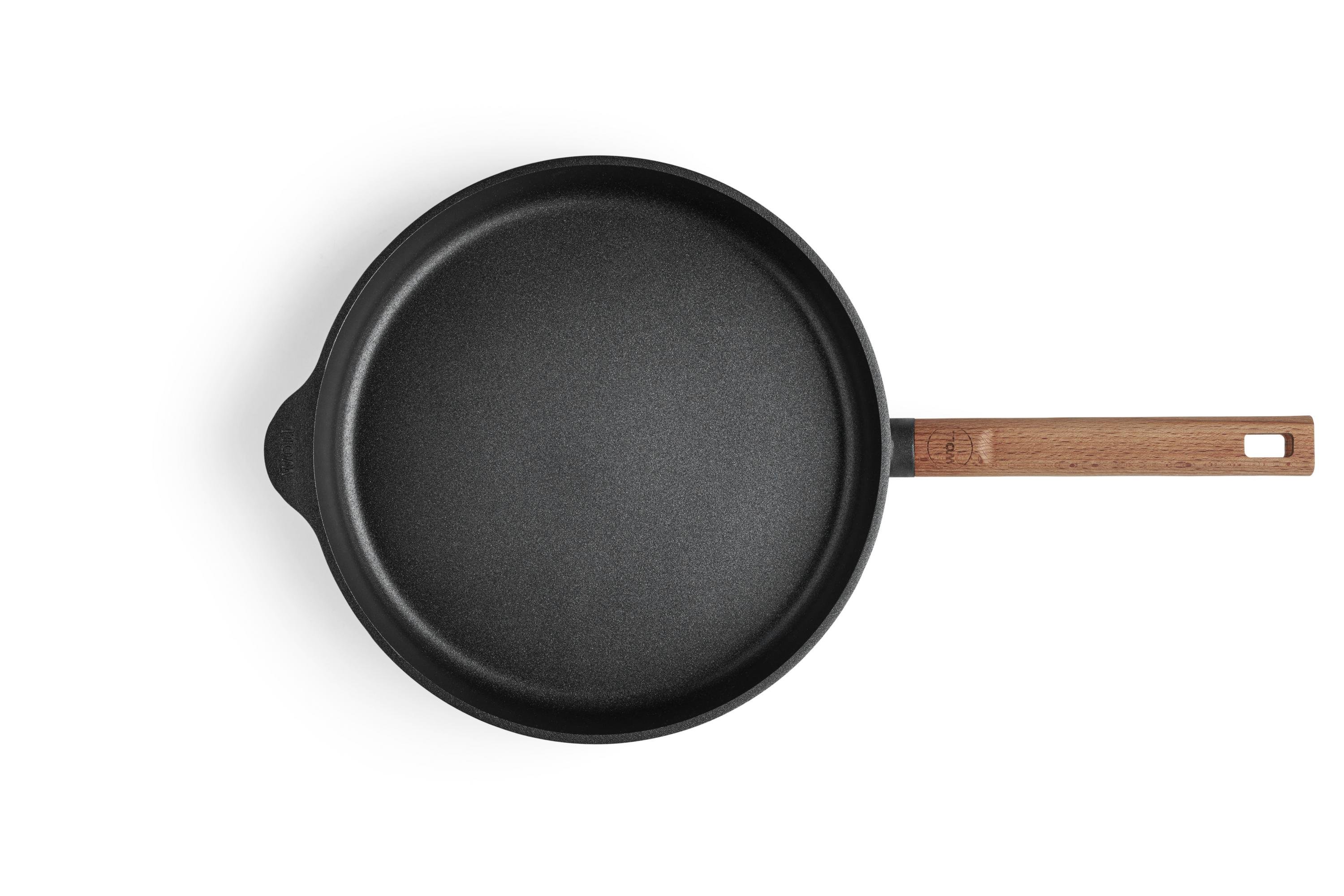 Eco Logic QXR Gusspfanne  Draufsicht | Holz - Fest | 28 cm | Alle Herdarten inkl. Induktion