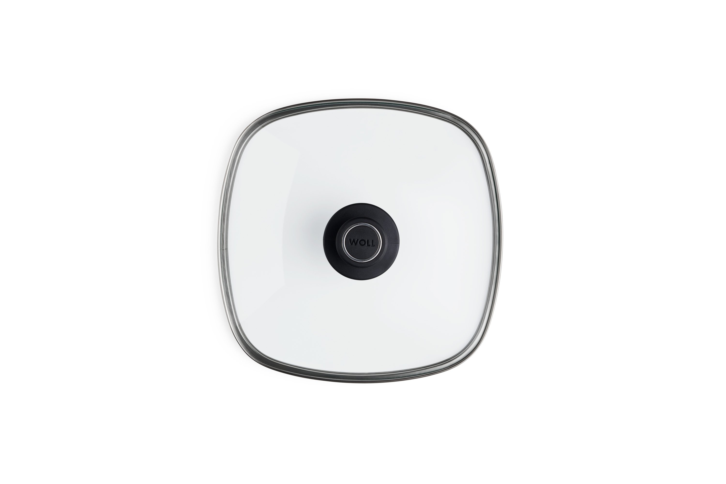 Sicherheitsglasdeckel, viereckig Draufsicht | 26x26cm