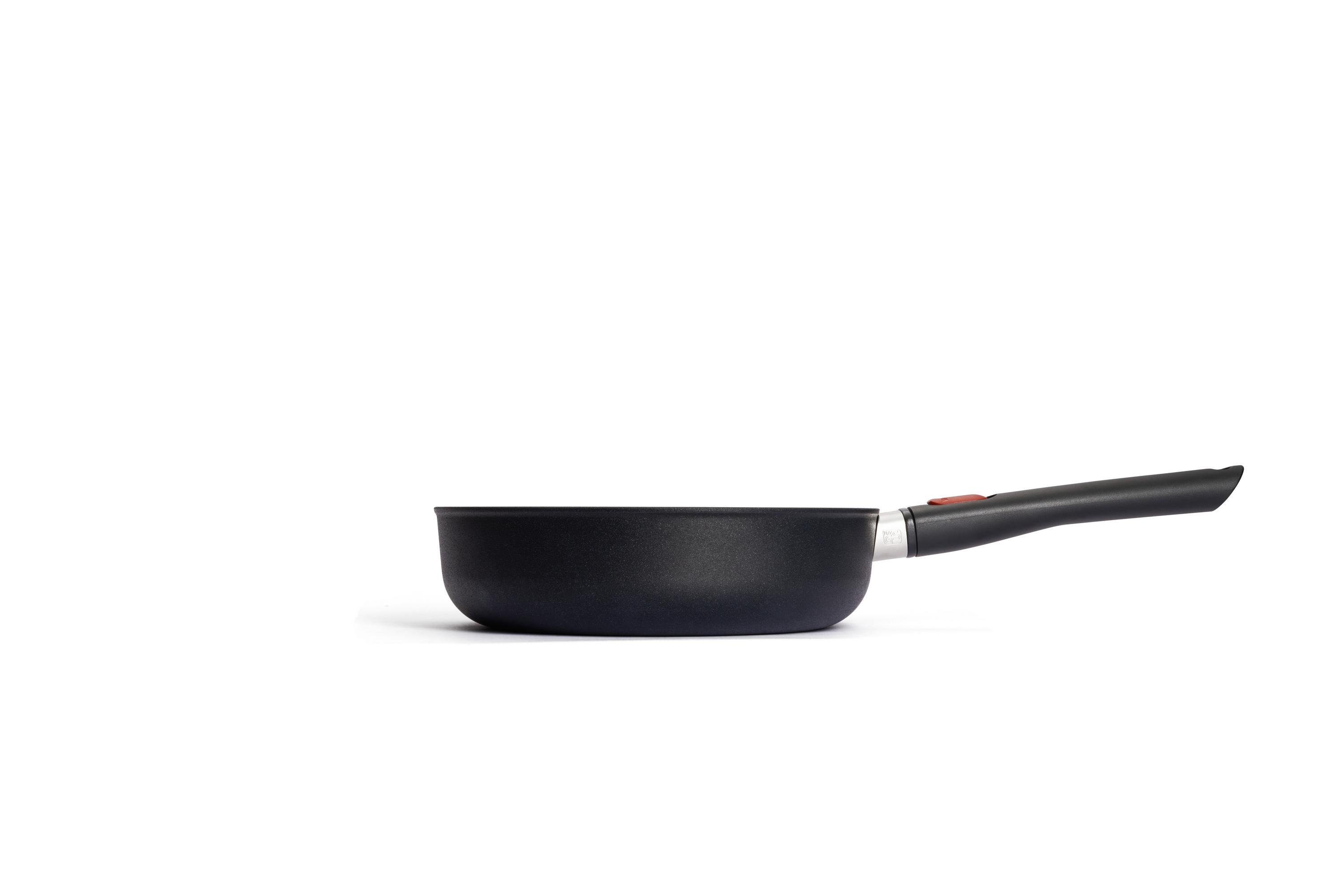 EcoLite QXR Hochrandpfanne Seitenansicht | Stiel - Abnehmbar | Alle Herdarten inkl. Induktion | 24cm