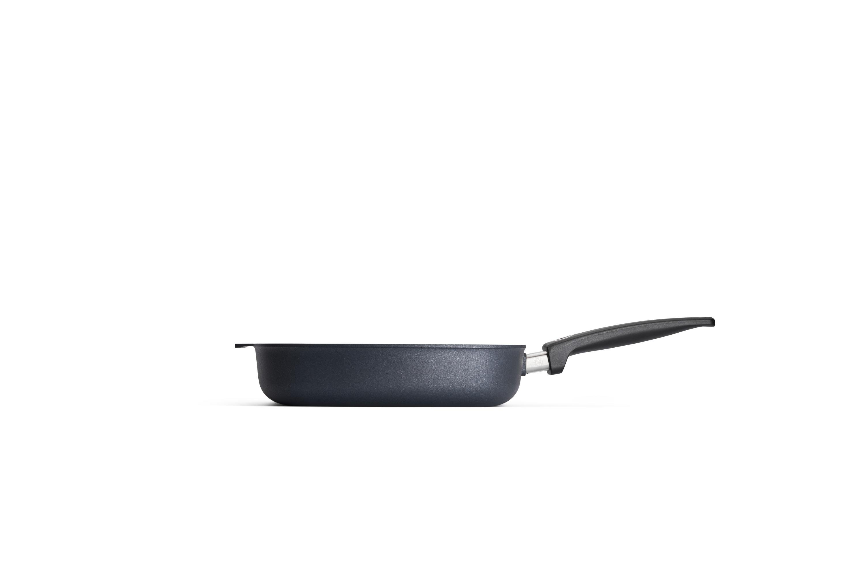 Diamond Lite Gusspfanne, viereckig Seitenansicht | Stiel - Fest | Ceran, Gas, Elektro, Halogen | 28x28cm