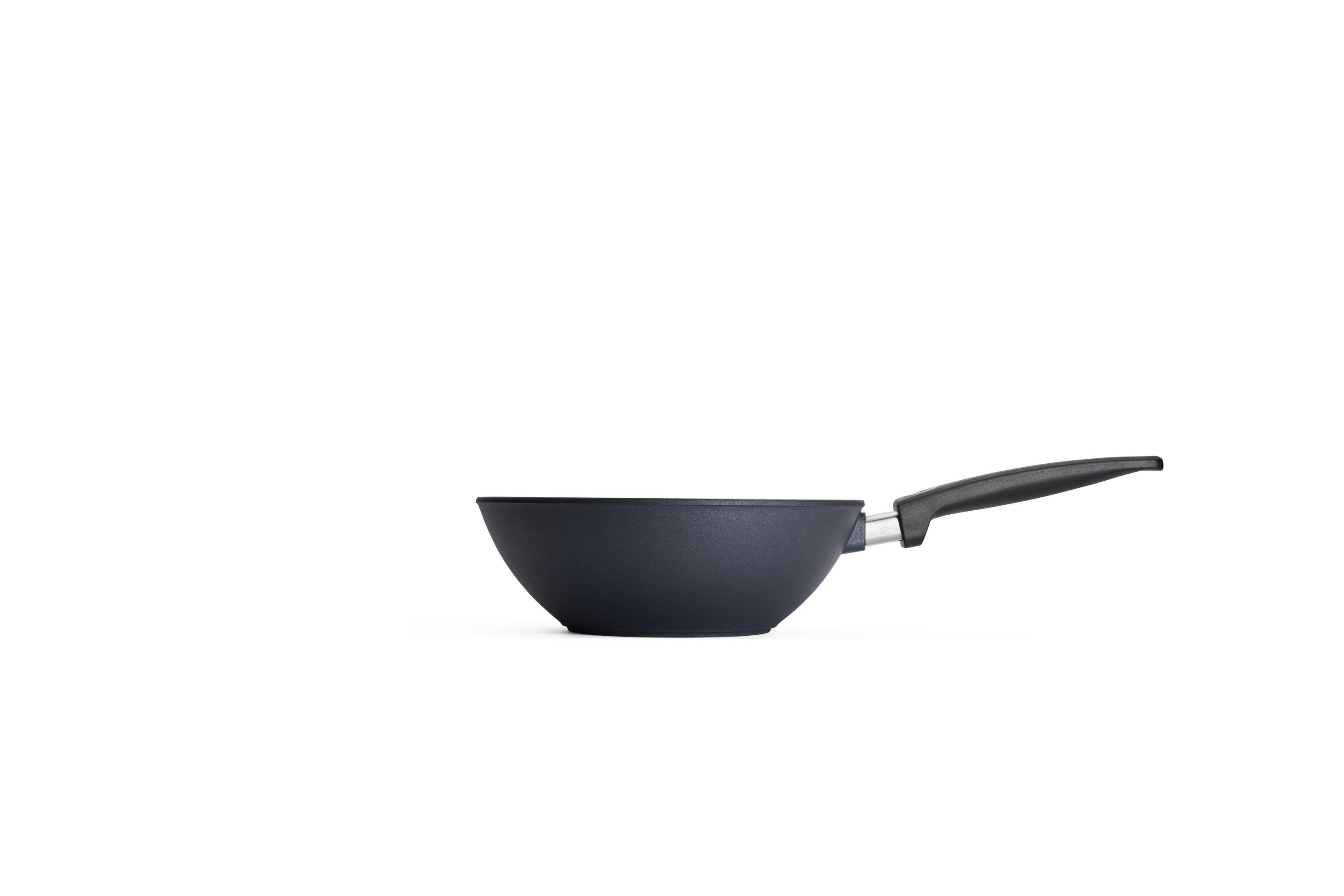 Diamond Lite Guss-Wok- und Rührpfanne Seitenansicht | Stiel - Fest | Ceran, Gas, Elektro, Halogen | 26cm