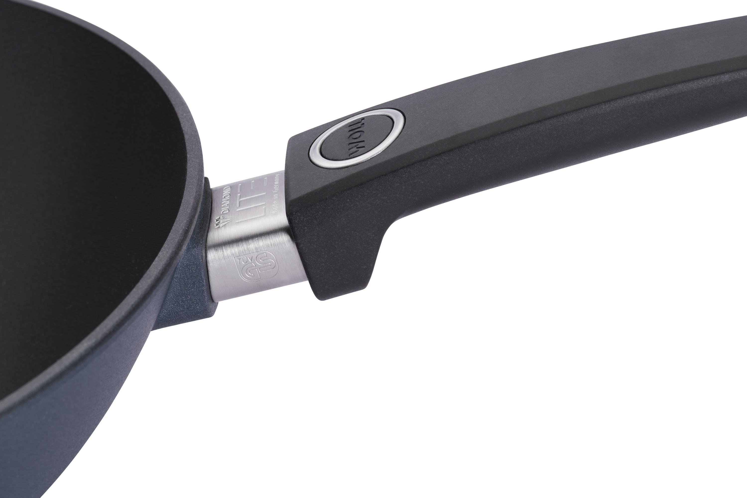 Diamond Lite Guss-Wok- und Rührpfanne Detailansicht | Stiel - Fest | Ceran, Gas, Elektro, Halogen | 26cm