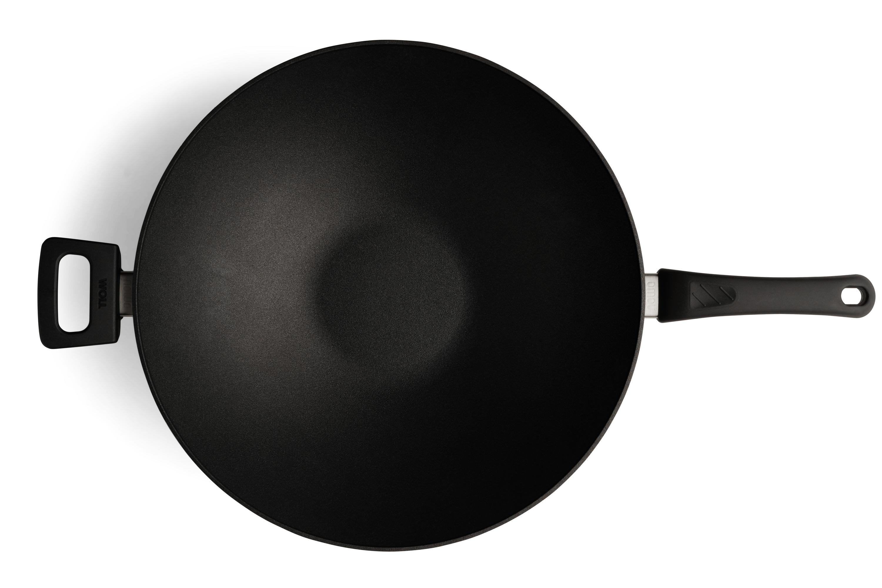 Nowo Titanium Guss-Wok Draufsicht | Ceran, Gas, Elektro, Halogen | 36cm