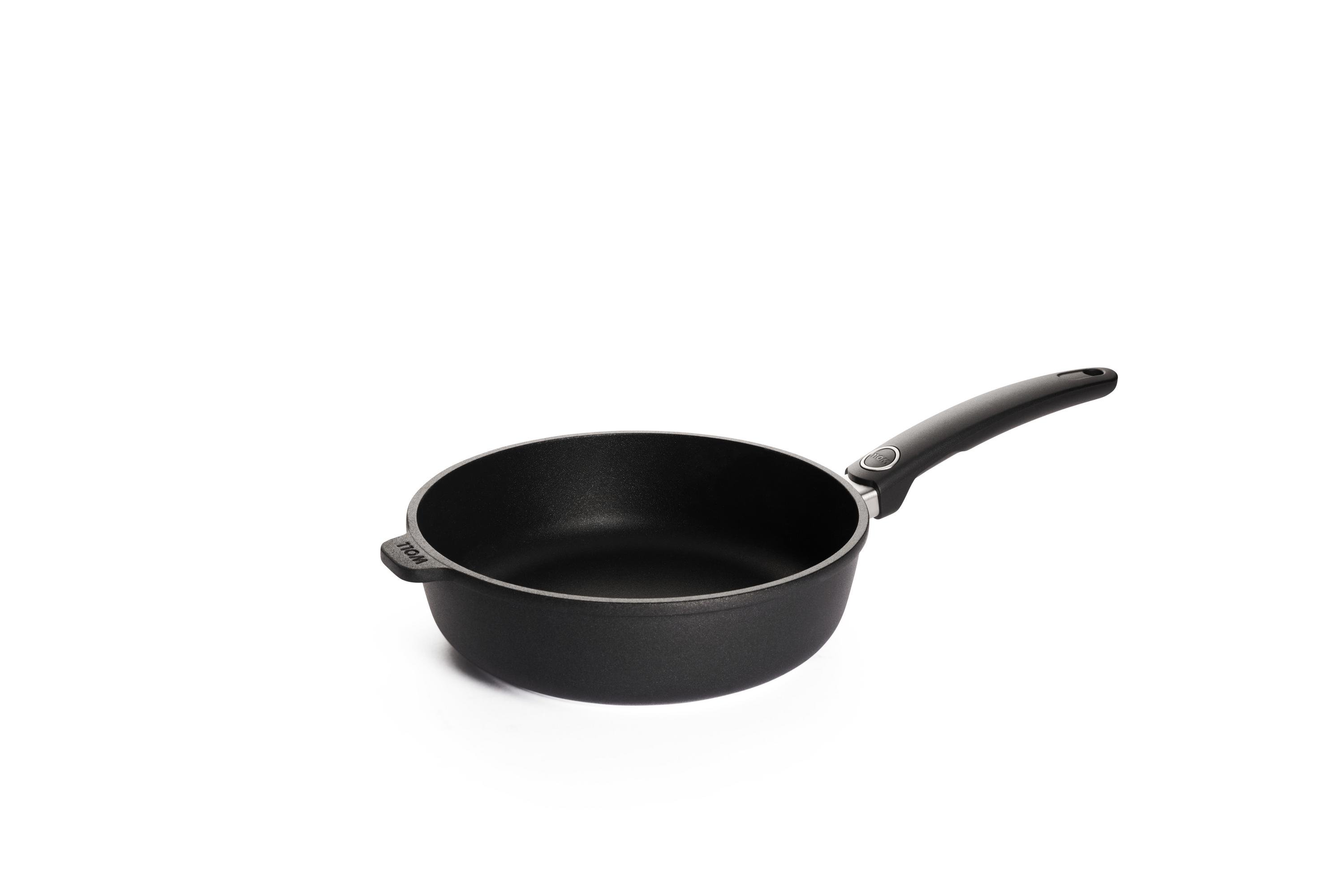 Titan Best Guss-Hochrandpfanne | Stiel - Fest | 24cm | Ceran, Gas, Elektro, Halogen