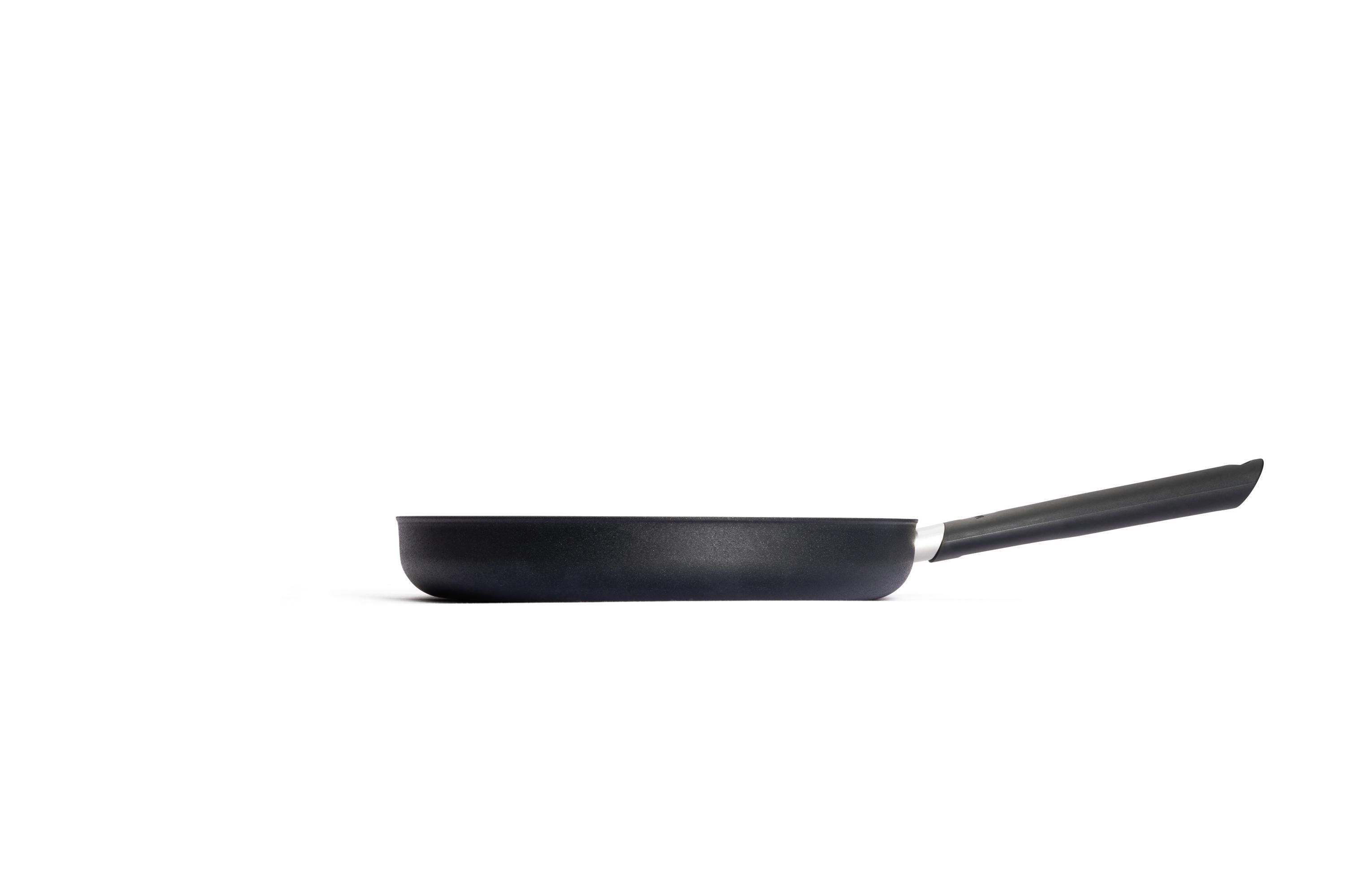 EcoLite QXR Flachpfanne Seitenansicht | Stiel - Fest | Alle Herdarten inkl. Induktion | 28cm