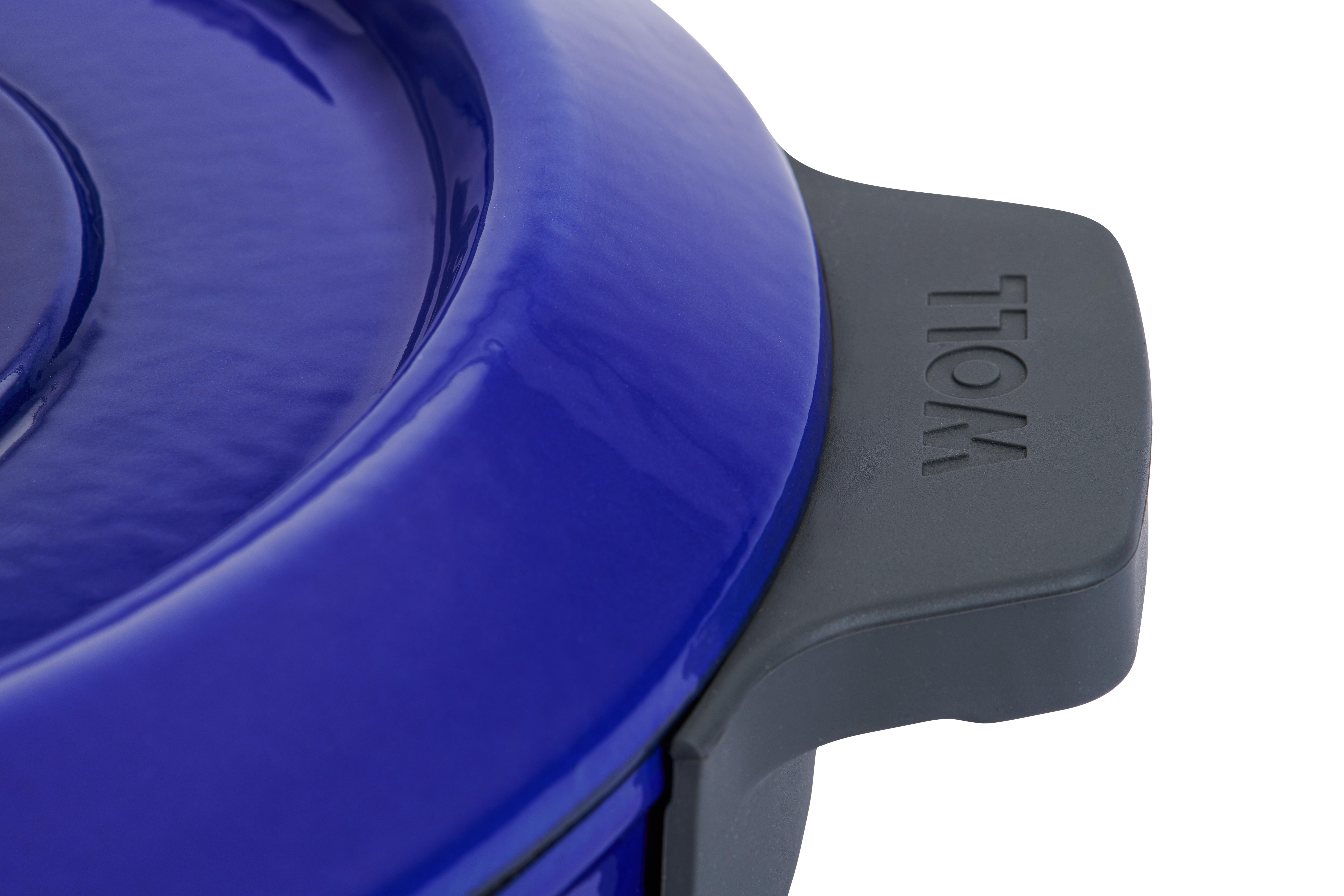 Iron Guss-Kasserolle mit Deckel Detailansicht | Cobalt Blue | Alle Herdarten inkl. Induktion | 28cm