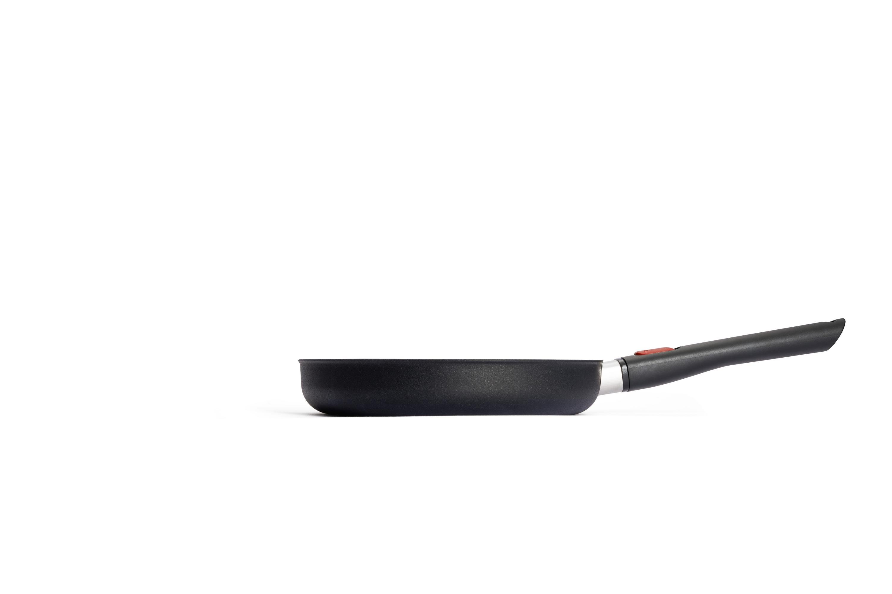 EcoLite QXR Flachpfanne Seitenansicht | Stiel - Abnehmbar | Alle Herdarten inkl. Induktion | 24cm