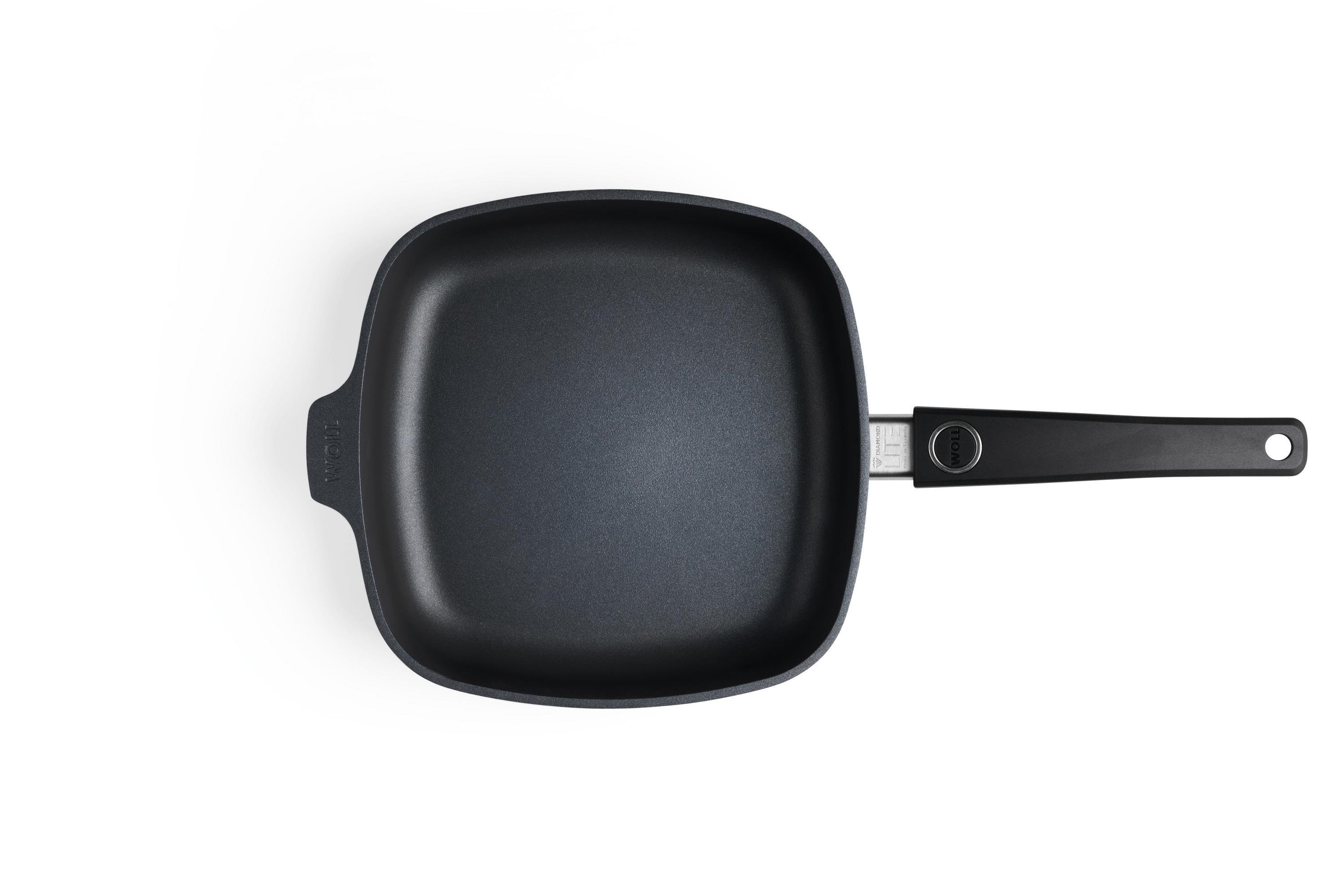 Diamond Lite Gusspfanne, viereckig Draufsicht | Stiel - Fest | 24x24cm | Ceran, Gas, Elektro, Halogen