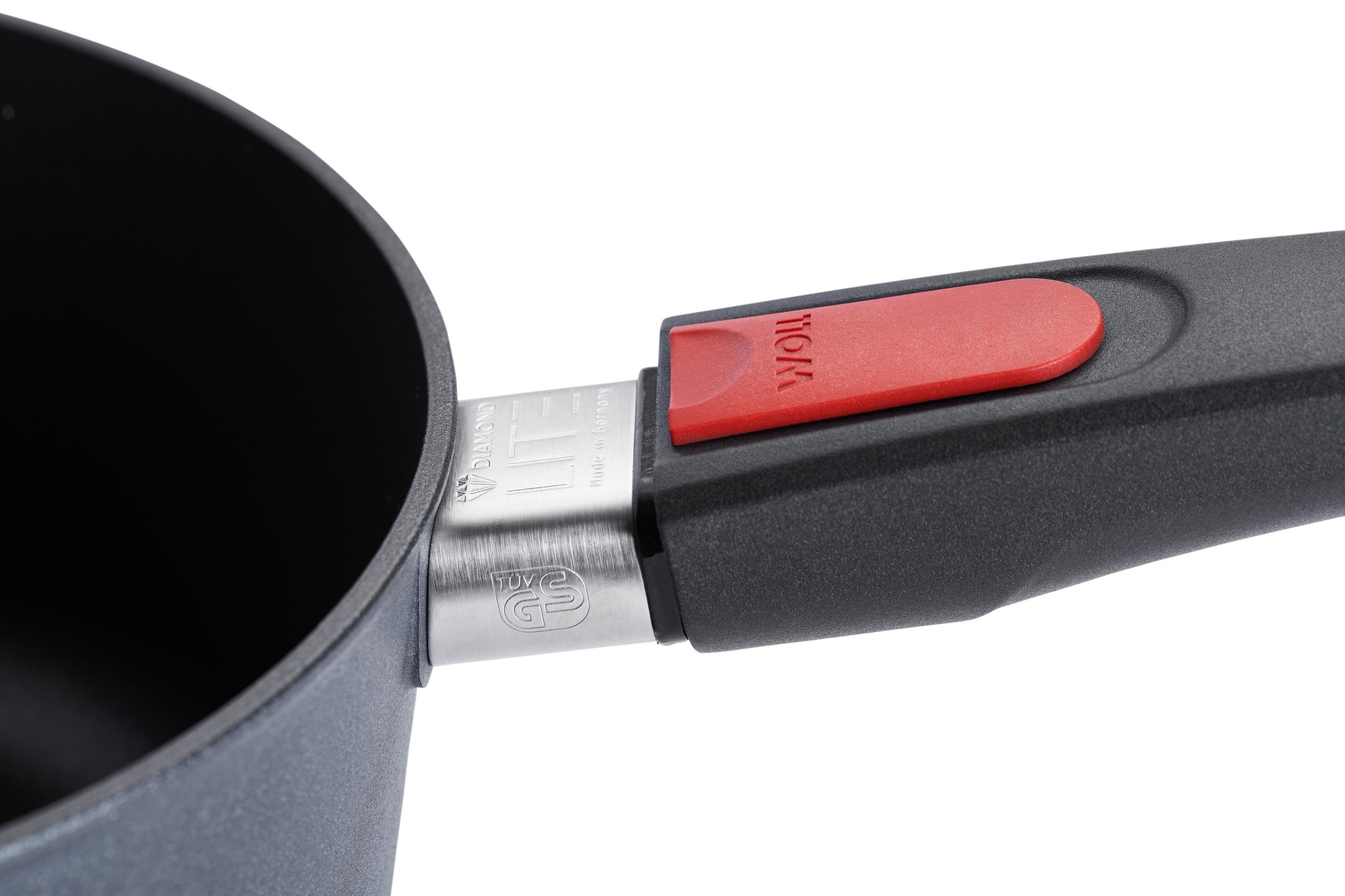 Diamond Lite Guss-Stieltopf Detailansicht | 20cm | Stiel - Abnehmbar | Ceran, Gas, Elektro, Halogen