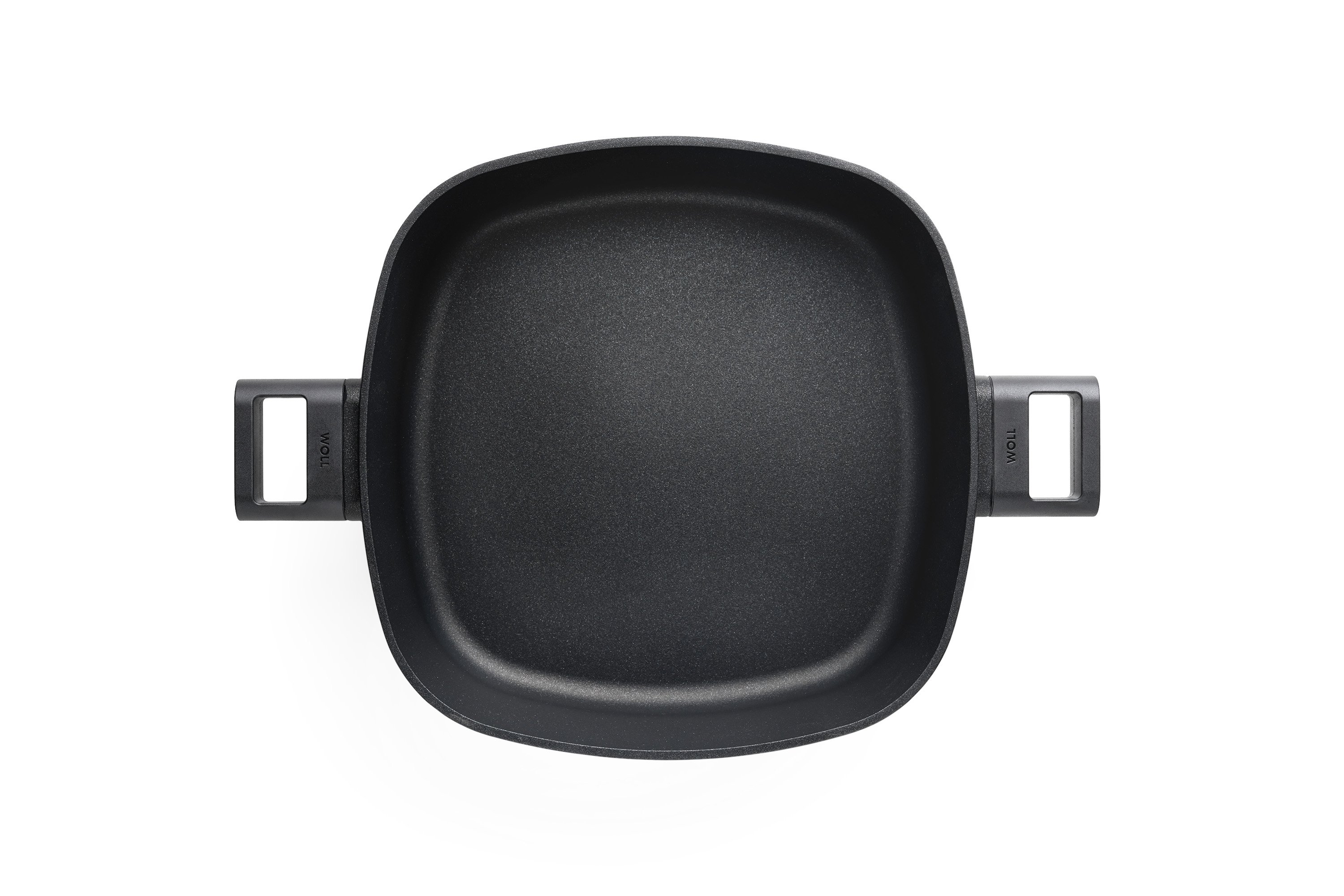 Eco Logic QXR Guss-Kasserolle, viereckig Draufsicht | 28 x 28 cm | Alle Herdarten inkl. Induktion | 2 Seitengriffe