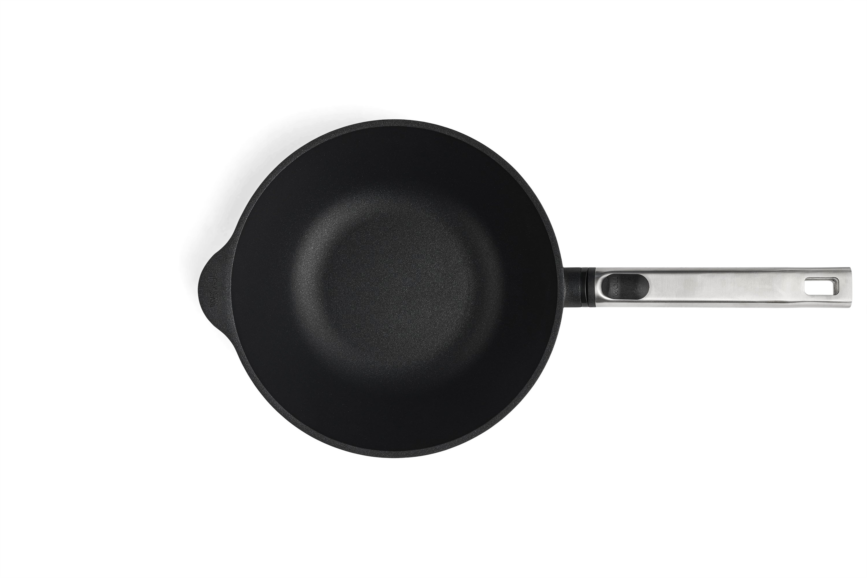 Logic XR Wok, Ø 24 cm, mit Wokwender Draufsicht | Edelstahl - Abnehmbar | Alle Herdarten inkl. Induktion