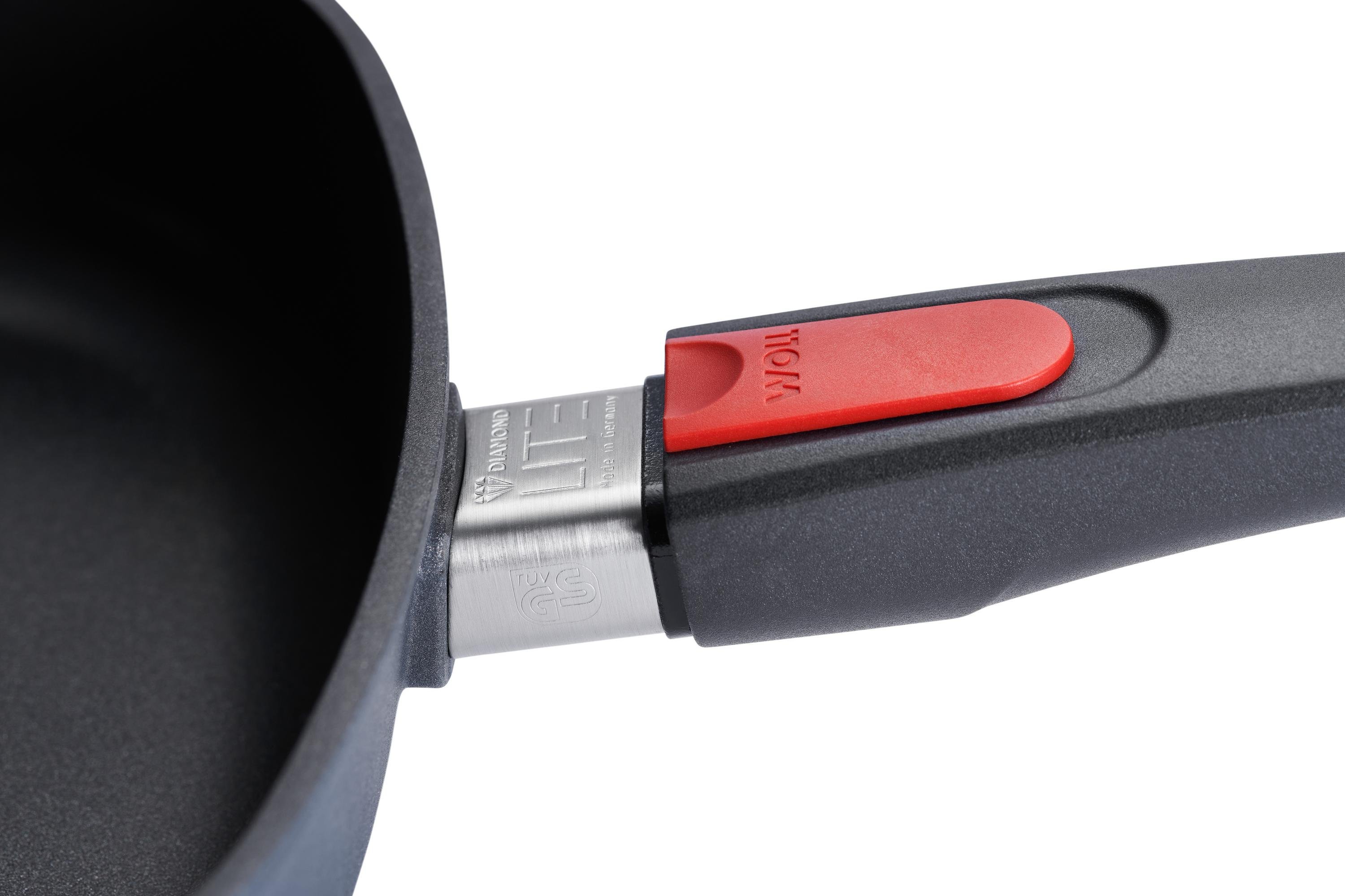 Diamond Lite Gusspfanne, viereckig Detailansicht | Stiel - Abnehmbar | Ceran, Gas, Elektro, Halogen | 28x28cm