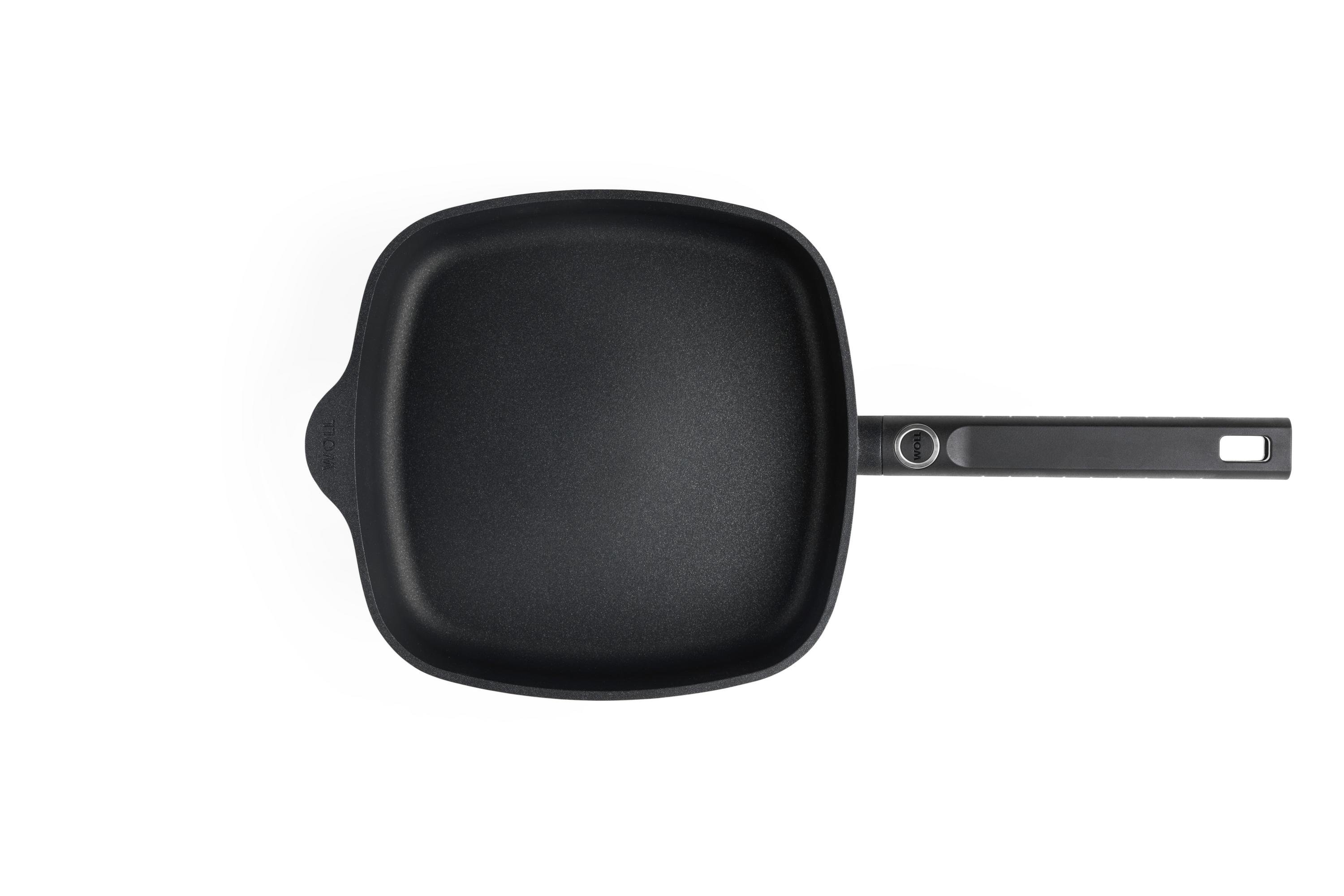Logic XR Guss-Viereckpfanne Draufsicht | Stiel - Fest | 24x24cm | Alle Herdarten inkl. Induktion