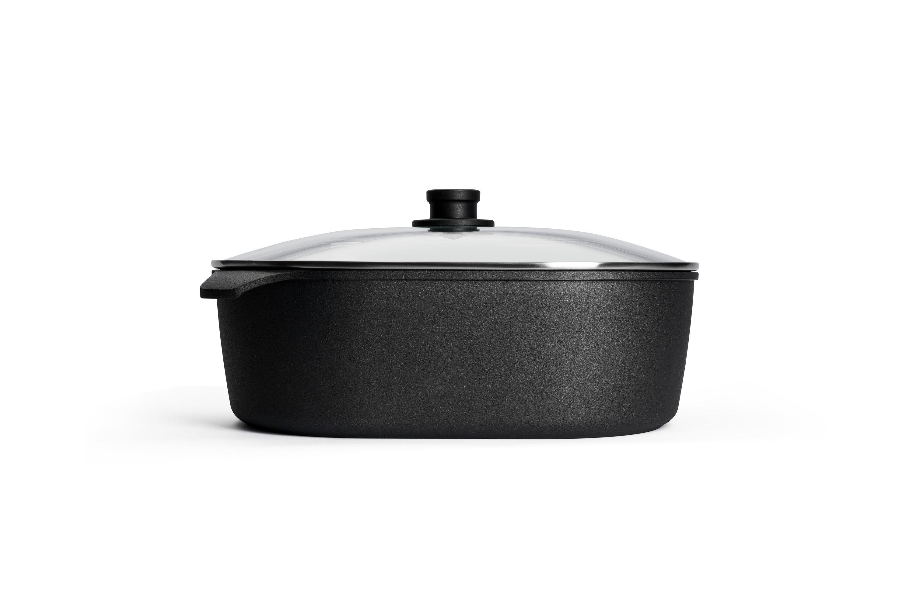 Nowo Titanium Jumbo-Bräter Seitenansicht