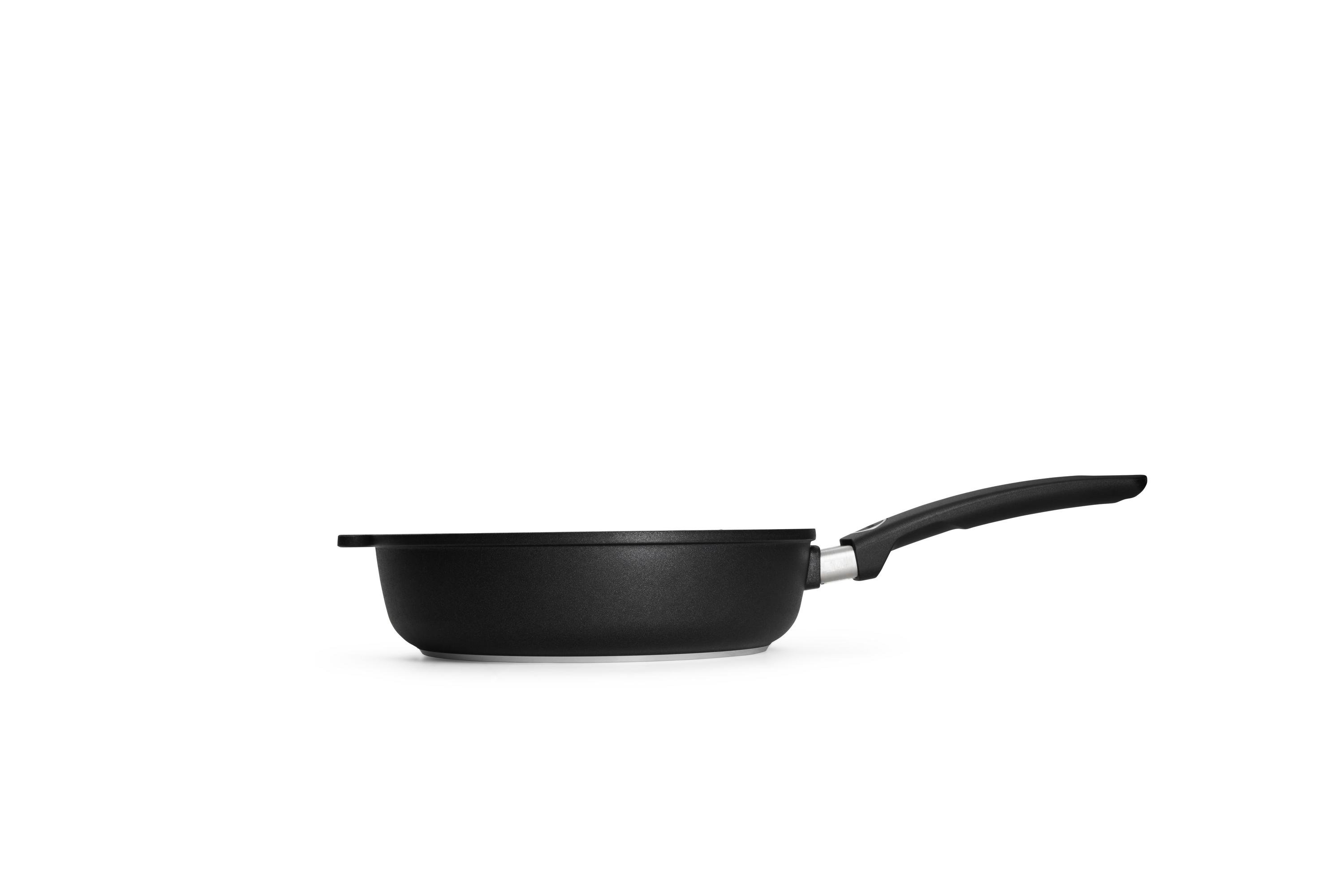 Titan Best Guss-Hochrandpfanne Seitenansicht | Stiel - Fest | Ceran, Gas, Elektro, Halogen | 26cm