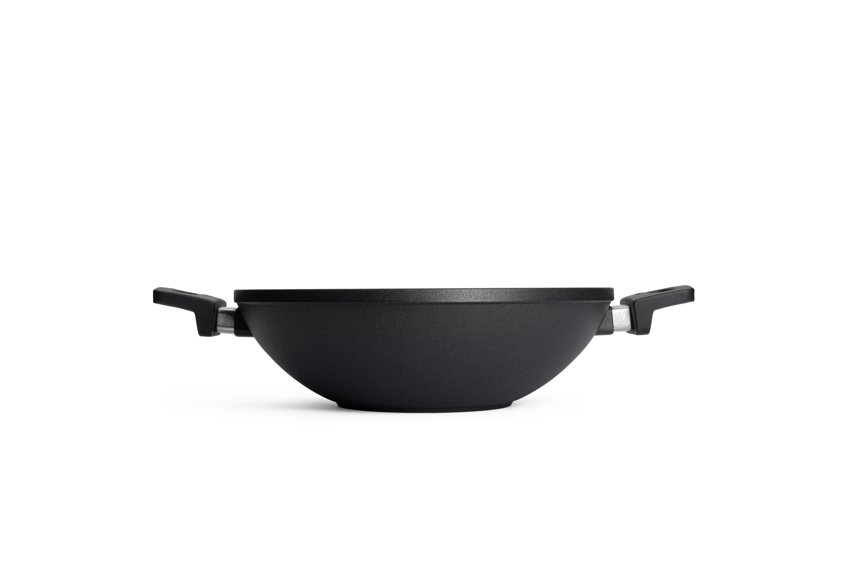 Nowo Titanium Guss-Wok Seitenansicht