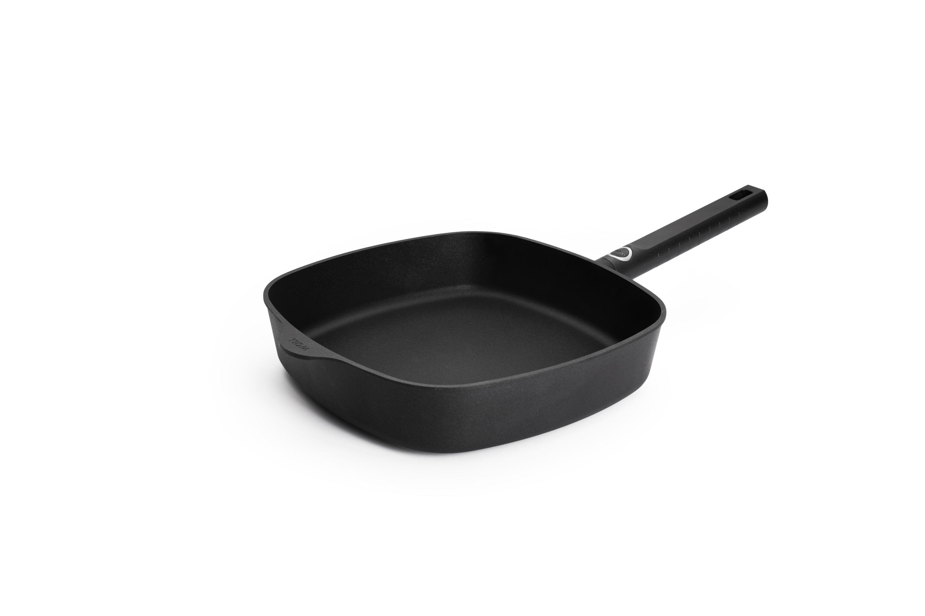 Logic XR Guss-Viereckpfanne | Stiel - Fest | Alle Herdarten inkl. Induktion | 28x28cm