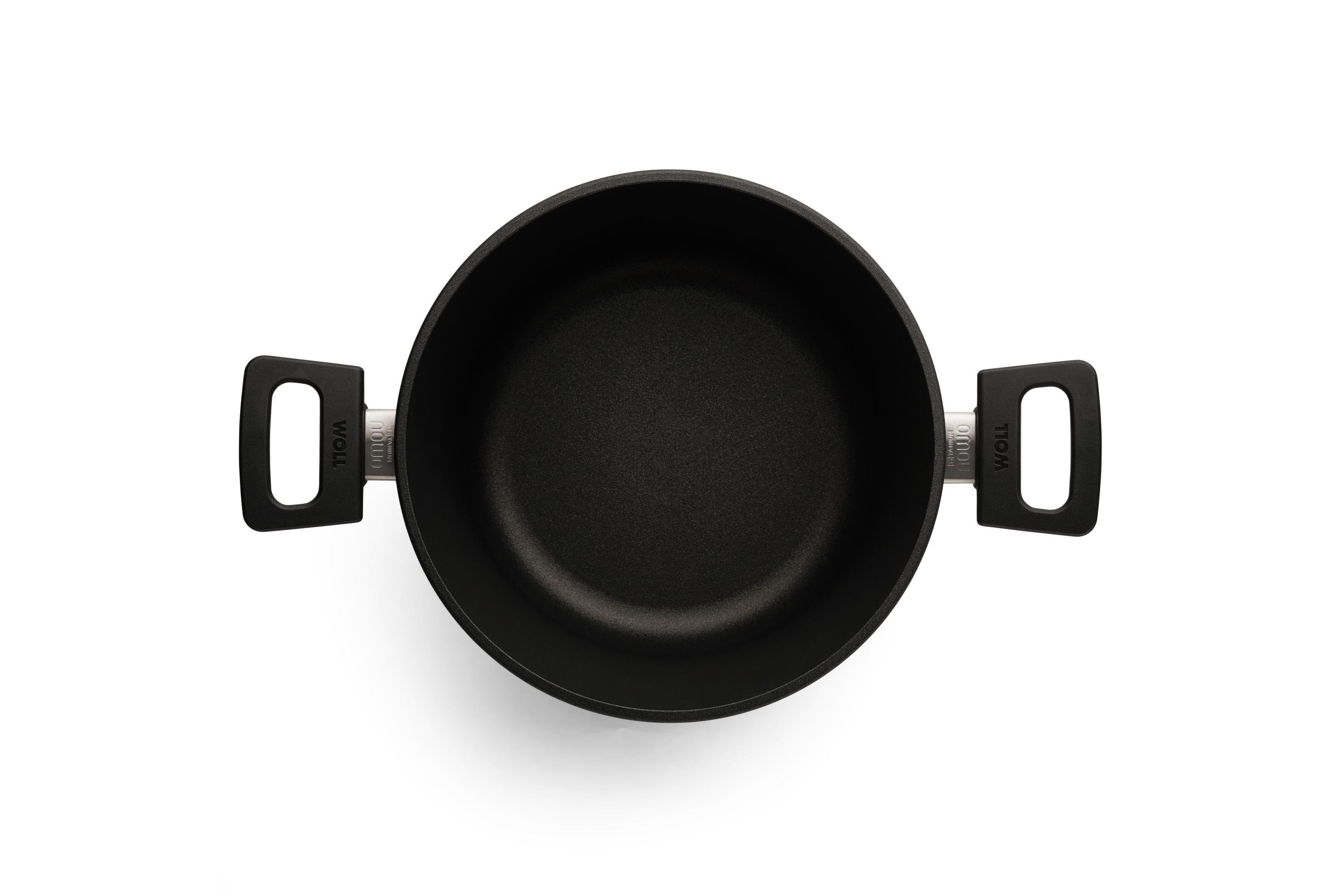 Nowo Titanium Gusstopf Draufsicht | 2 Seitengriffe | 24cm | Ceran, Gas, Elektro, Halogen