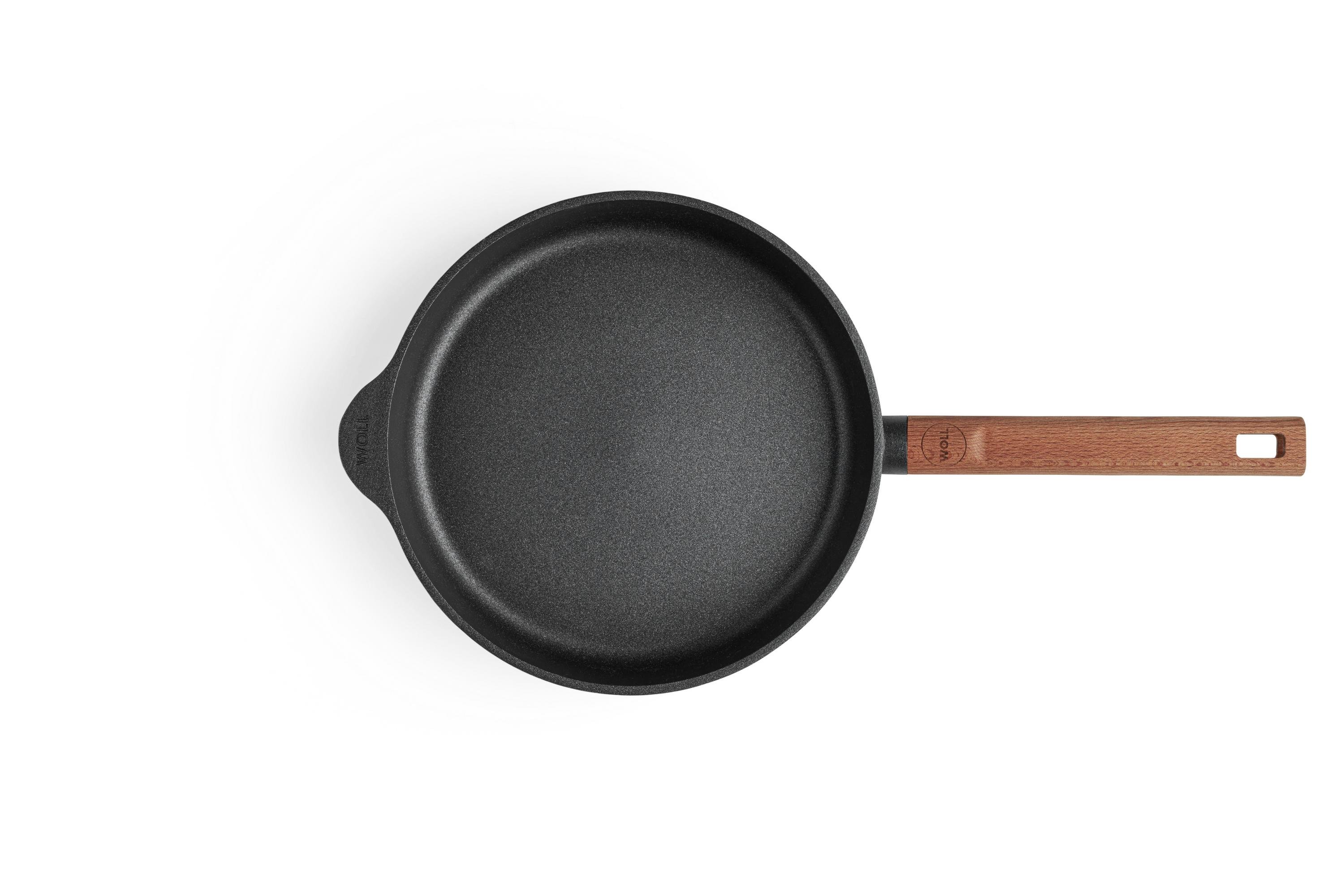 Eco Logic QXR Gusspfanne  Draufsicht | Holz - Fest | Alle Herdarten inkl. Induktion | 24 cm