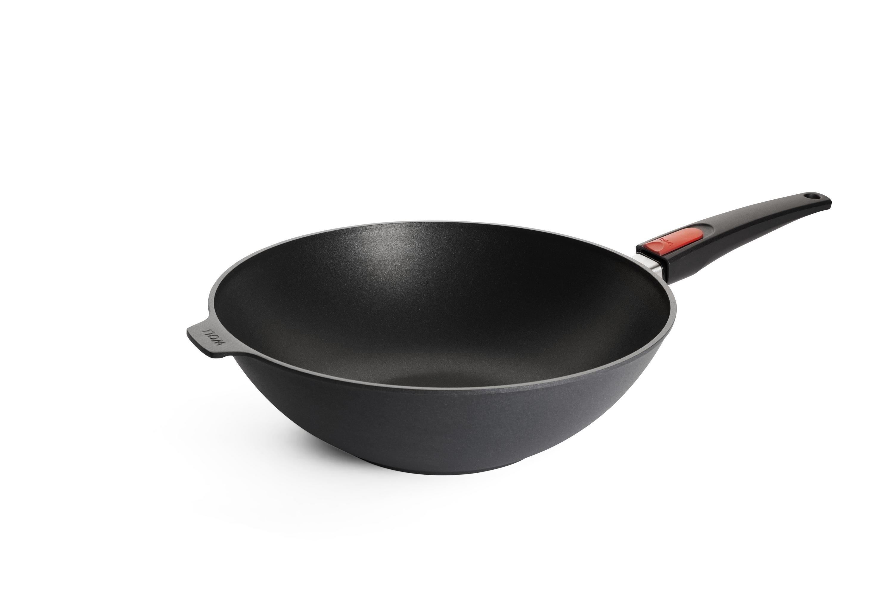 Diamond Lite Guss-Wok- und Rührpfanne | Stiel - Abnehmbar | Ceran, Gas, Elektro, Halogen | 32cm