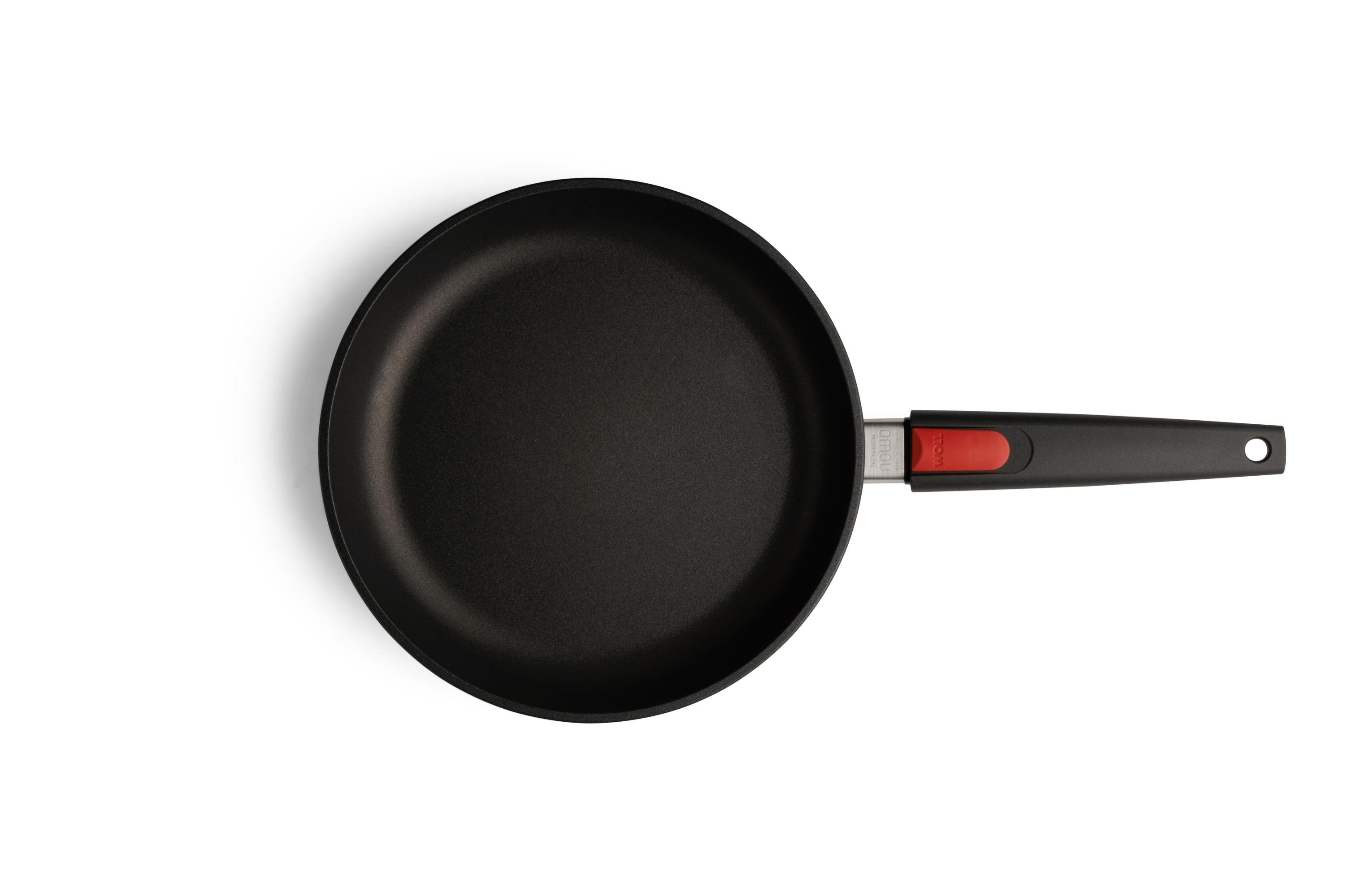 Nowo Titanium Gusspfanne Draufsicht | Stiel - Abnehmbar | Ceran, Gas, Elektro, Halogen | 26cm